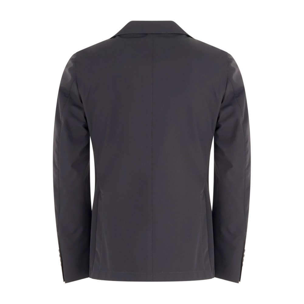 L.B.M. 1911 - Giacca nera Sam Active monopetto in jersey tecnico stretch per