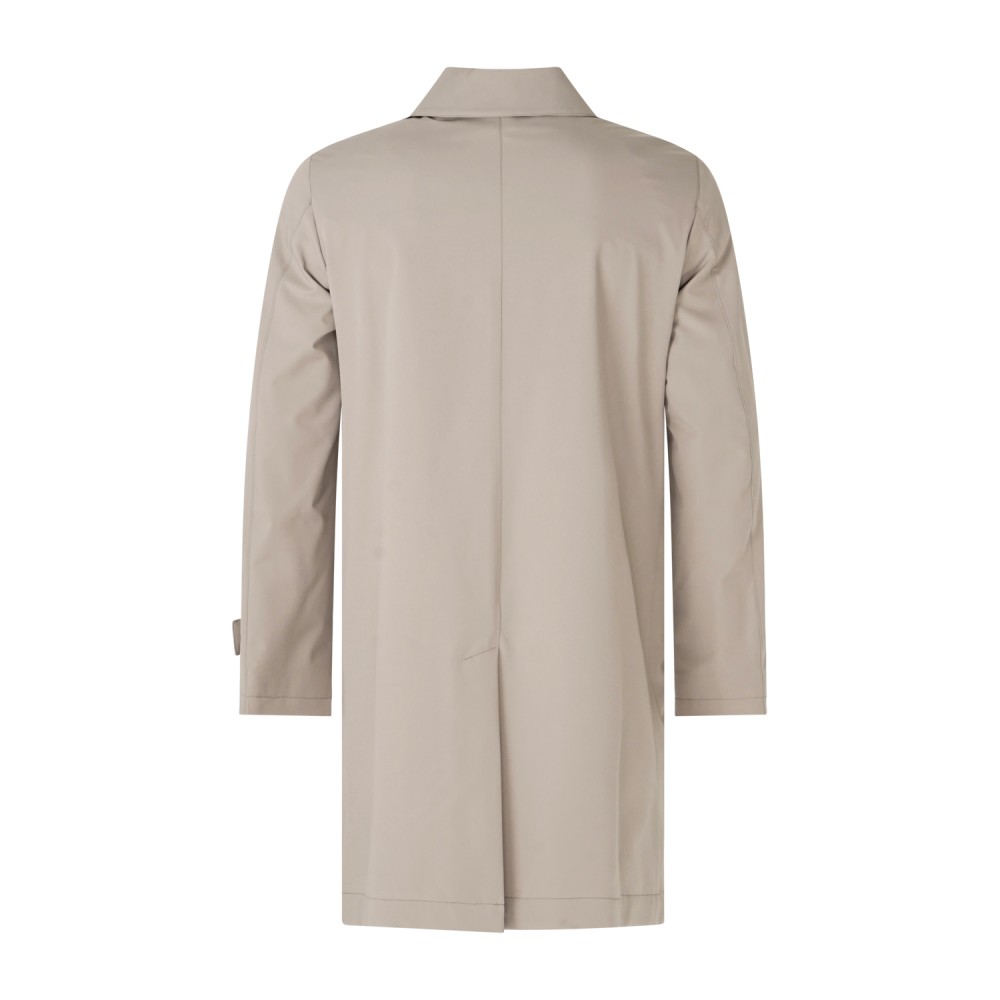 L.B.M. 1911 - Impermeabile beige monopetto in jersey tecnico per uomo | m9345