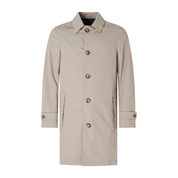 L.B.M. 1911 - Impermeabile beige monopetto in jersey tecnico per uomo | m9345