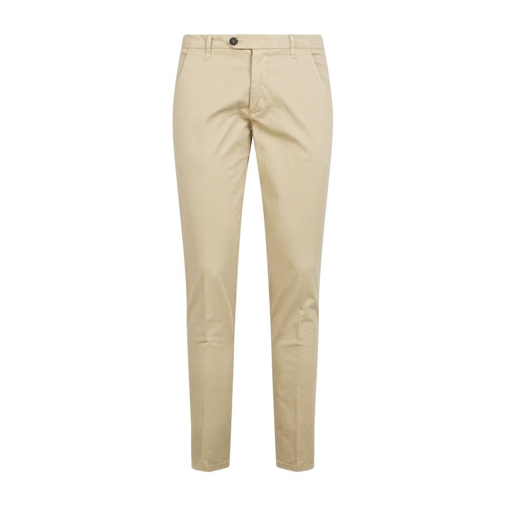 Roy Roger's - Pantalone beige New Rolf tasca a filo per uomo | rru013c9250112