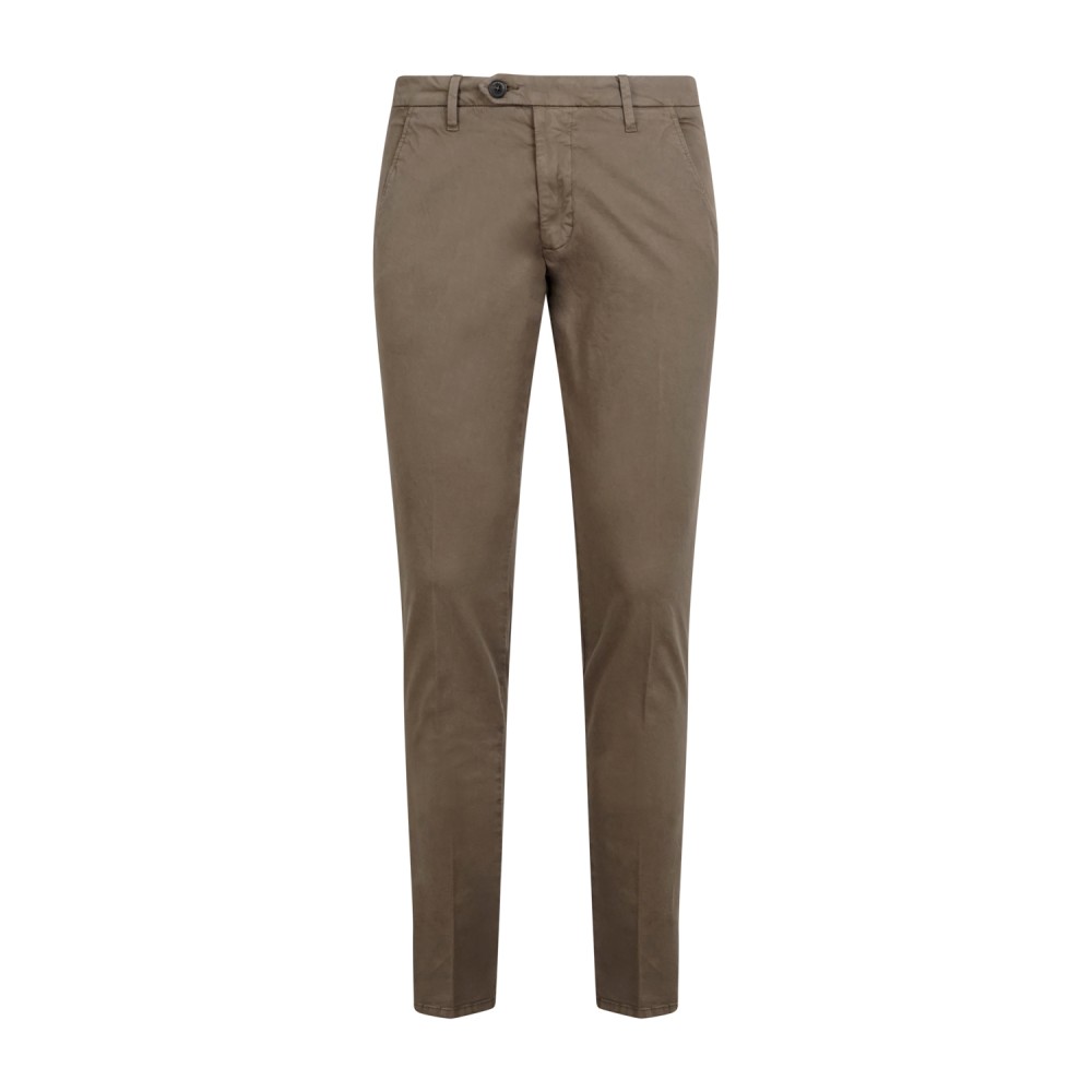 Roy Roger's - Pantalone marrone New Rolf tasca a filo per uomo | rru013c9250112