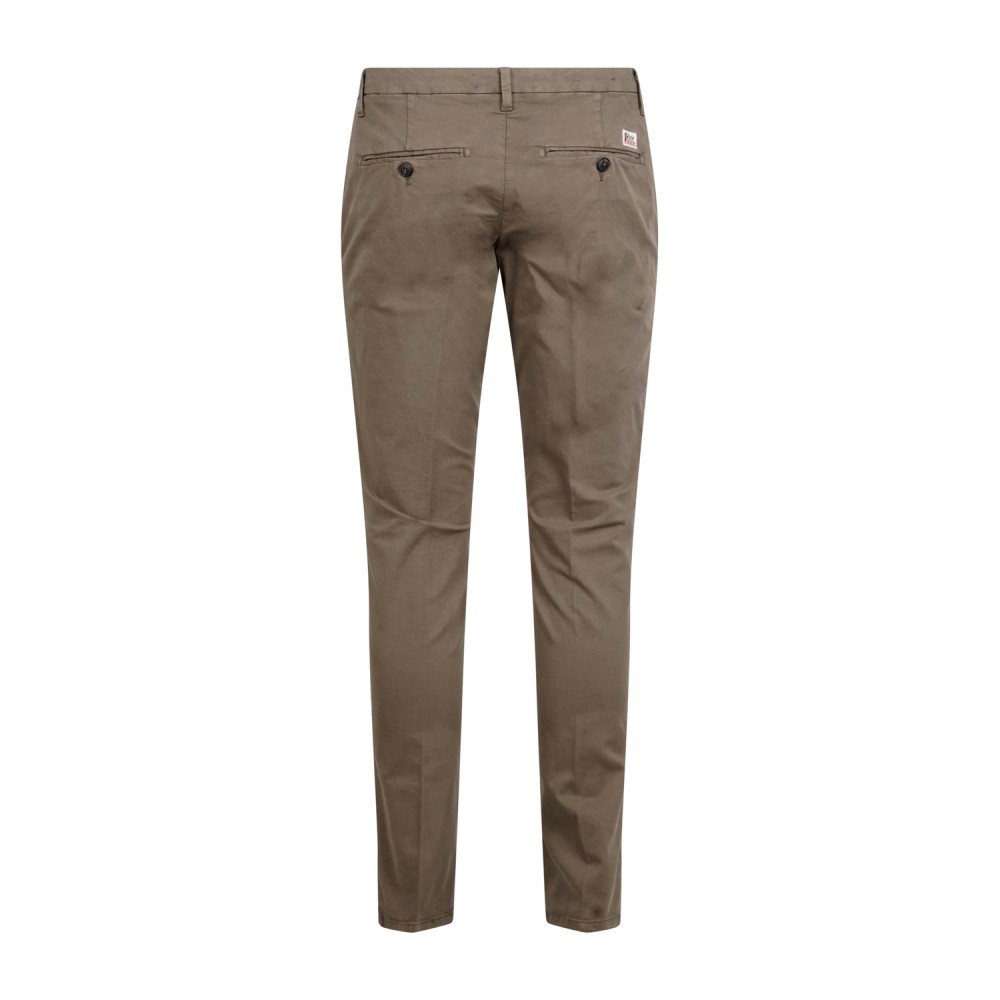 Roy Roger's - Pantalone marrone New Rolf tasca a filo per uomo | rru013c9250112