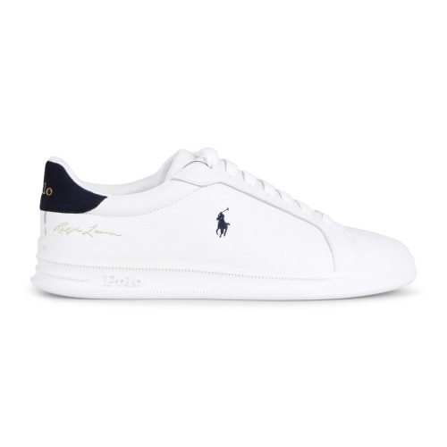 Polo Ralph Lauren - Sneakers bianca Heritage Court II in pelle per uomo |