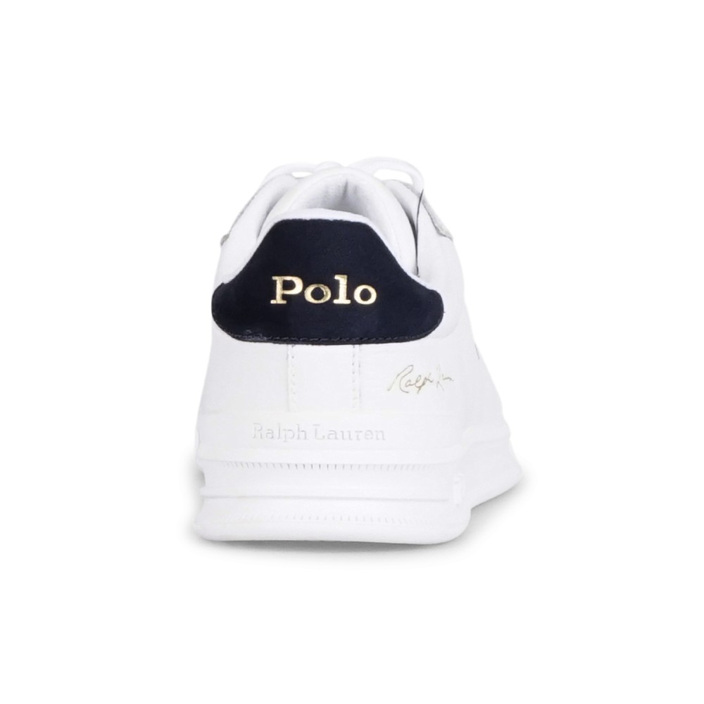 Polo Ralph Lauren - Sneakers bianca Heritage Court II in pelle per uomo |