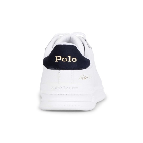 Polo Ralph Lauren - Sneakers bianca Heritage Court II in pelle per uomo |