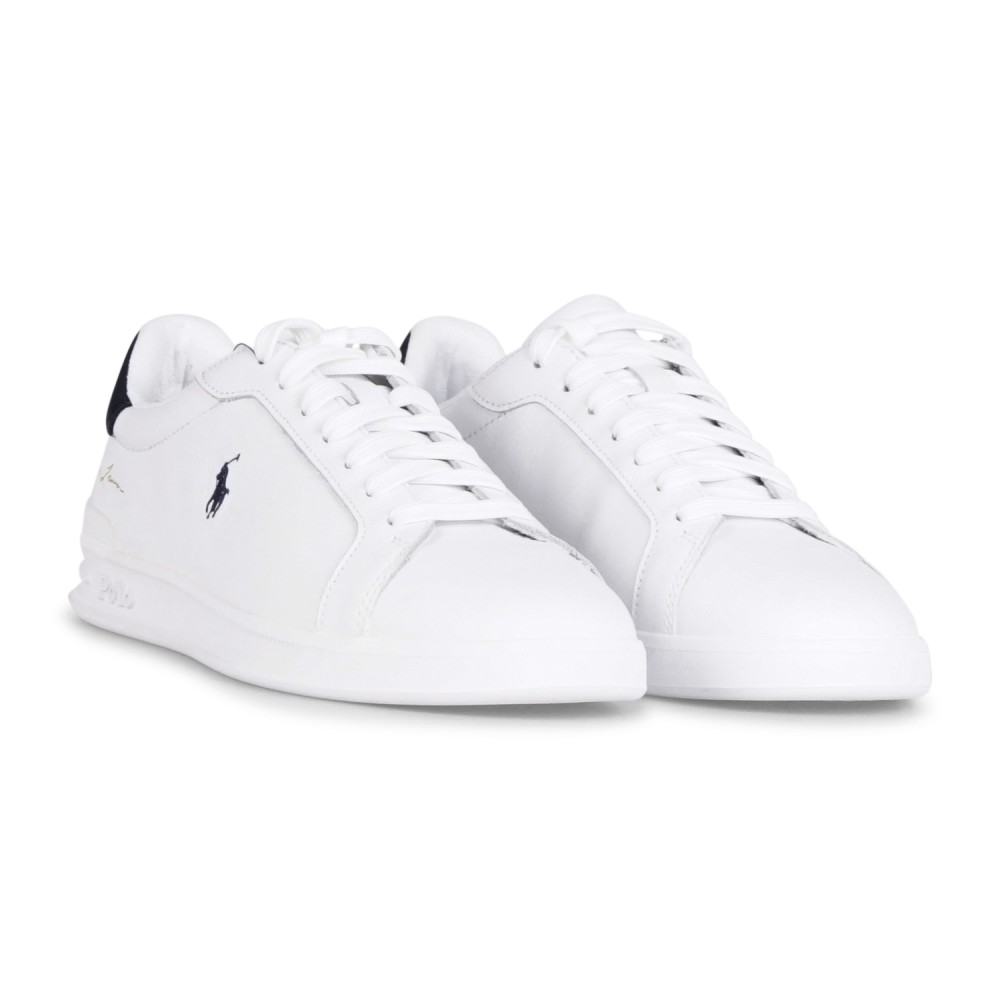 Polo Ralph Lauren - Sneakers bianca Heritage Court II in pelle per uomo |