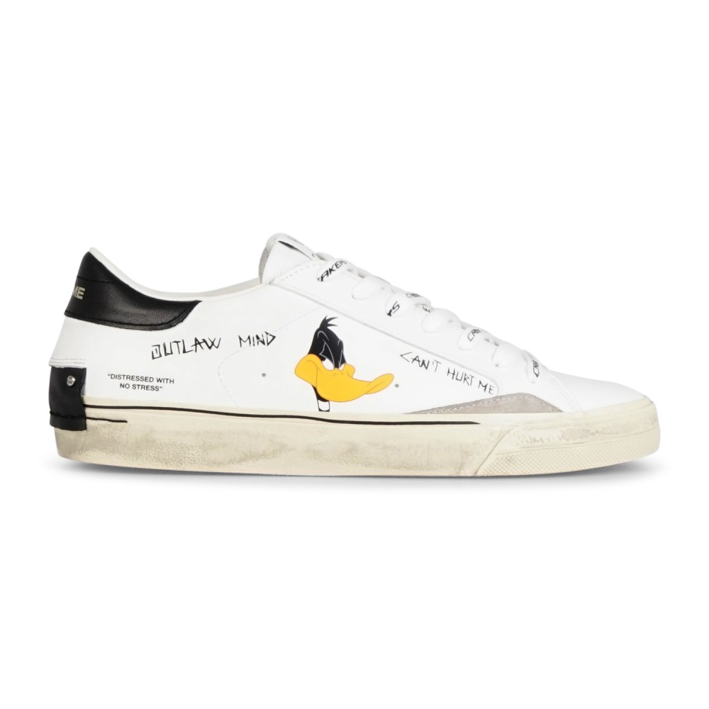 Crime London - Sneakers bianca in pelle Distressed 2.0 Naughty Duffy per uomo |