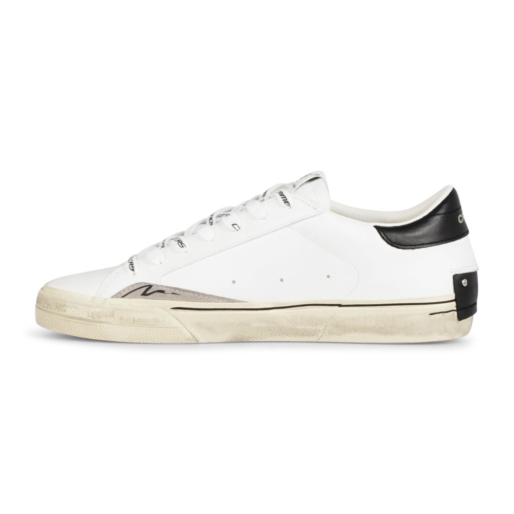 Crime London - Sneakers bianca in pelle Distressed 2.0 Naughty Duffy per uomo |
