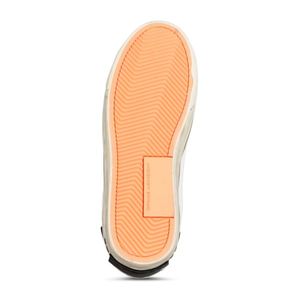 Crime London - Sneakers bianca in pelle Distressed 2.0 Naughty Duffy per uomo |