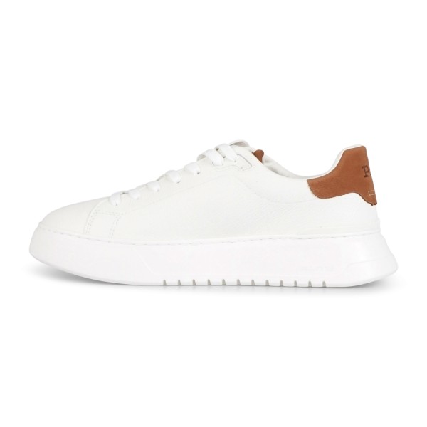 Polo Ralph Lauren - Sneakers bianca RLite Court in pelle martellata per uomo |