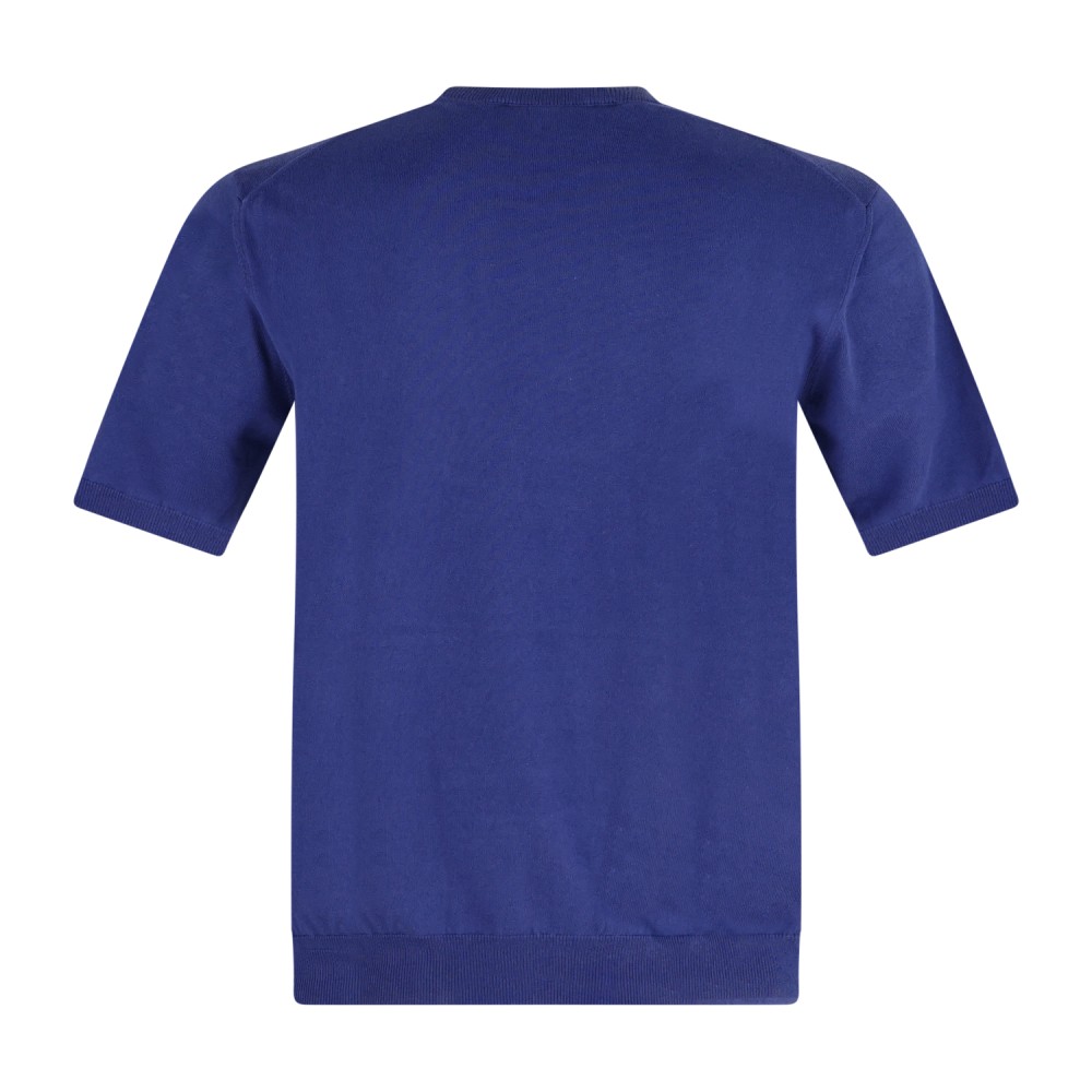 MASQ - T-shirt azzurra manica corta in maglia di cotone per uomo | m5425-1002