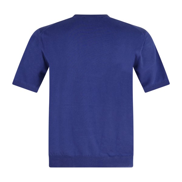 MASQ - T-shirt azzurra manica corta in maglia di cotone per uomo | m5425-1002