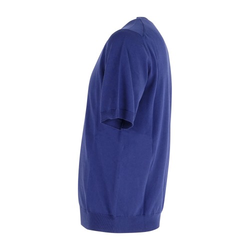 MASQ - T-shirt azzurra manica corta in maglia di cotone per uomo | m5425-1002 2