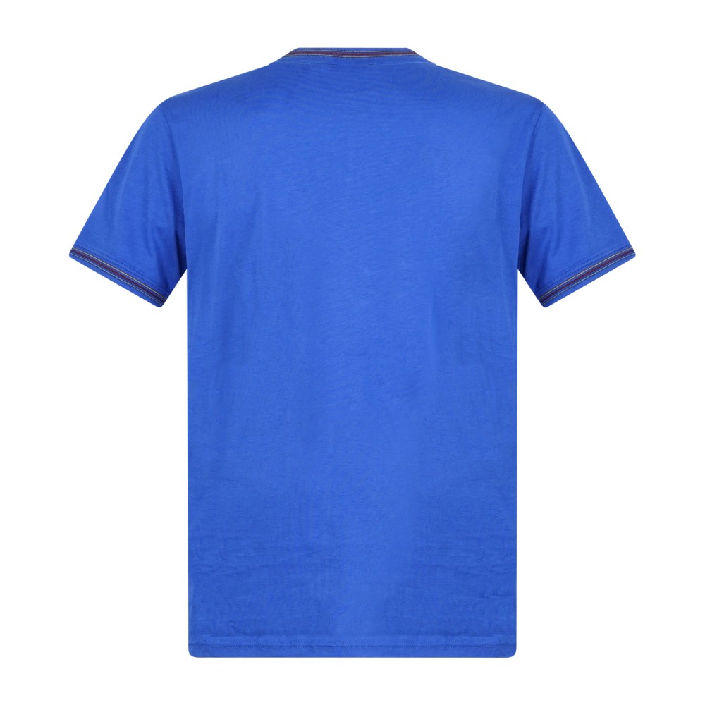 Harmont & Blaine - T-shirt azzurro manica corta con patch logo sul petto per