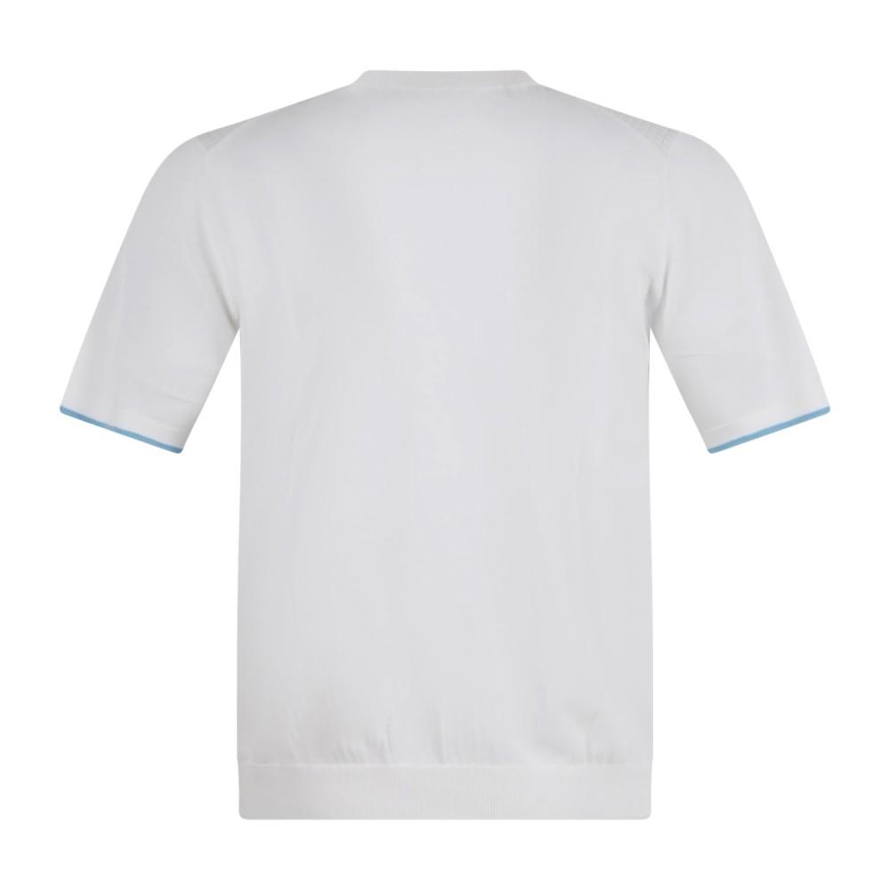 Harmont & Blaine - T-shirt bianca in maglia di cotone a manica corta con