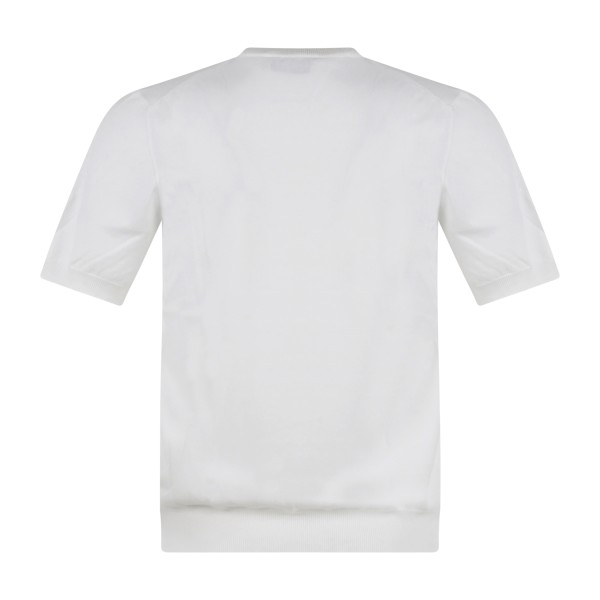 Gran Sasso - T-shirt bianca manica corta in cotone organico per uomo |