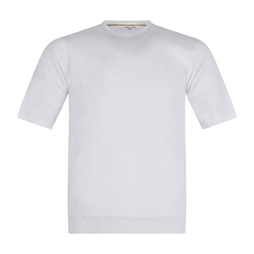 Hamaki-Ho - T-shirt bianca manica corta in maglia di cotone per uomo | me3204h