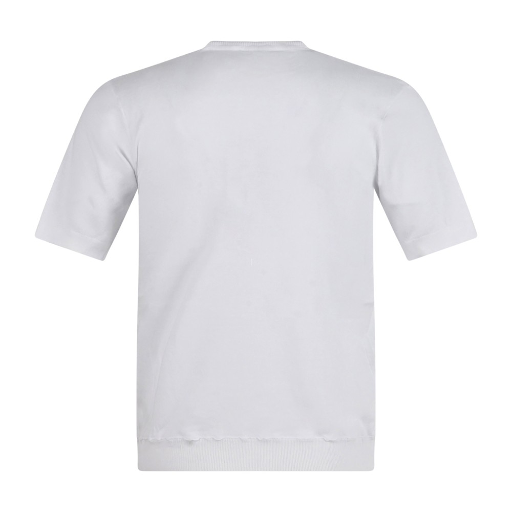 Hamaki-Ho - T-shirt bianca manica corta in maglia di cotone per uomo | me3204h