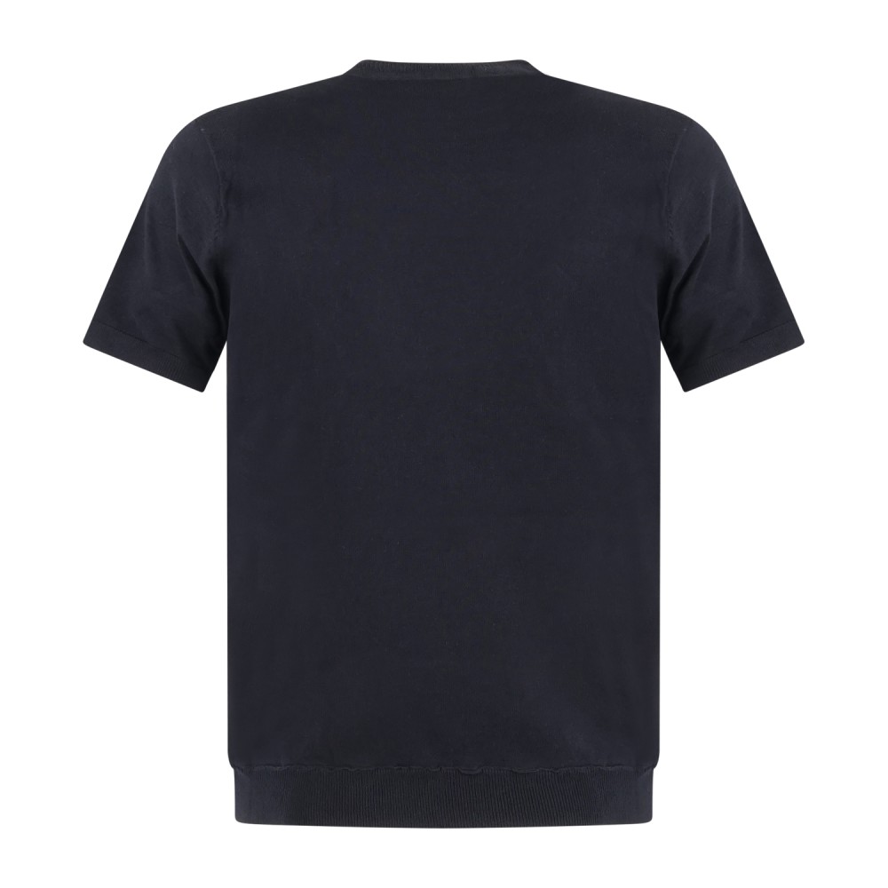 Hamaki-Ho - T-shirt blu manica corta in maglia di cotone per uomo | me3204h blu