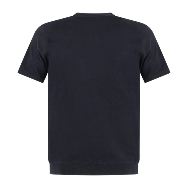 Hamaki-Ho - T-shirt blu manica corta in maglia di cotone per uomo | me3204h blu