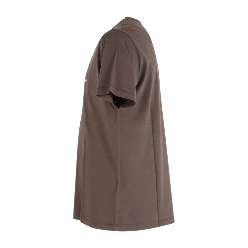 Roy Roger's - T-shirt marrone manica corta con stampa logo sul petto in supima 2