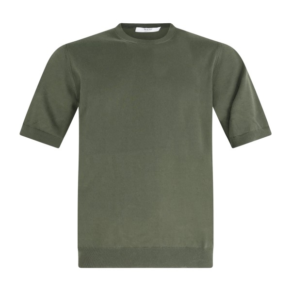 MASQ - T-shirt verde manica corta in maglia di cotone per uomo | m5425-1002