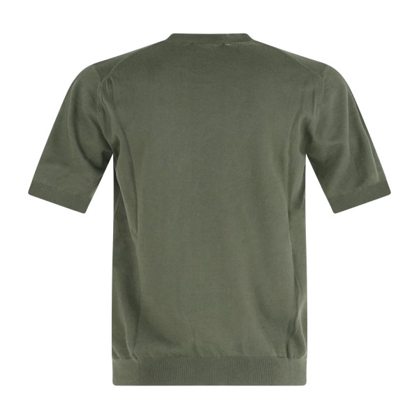MASQ - T-shirt verde manica corta in maglia di cotone per uomo | m5425-1002