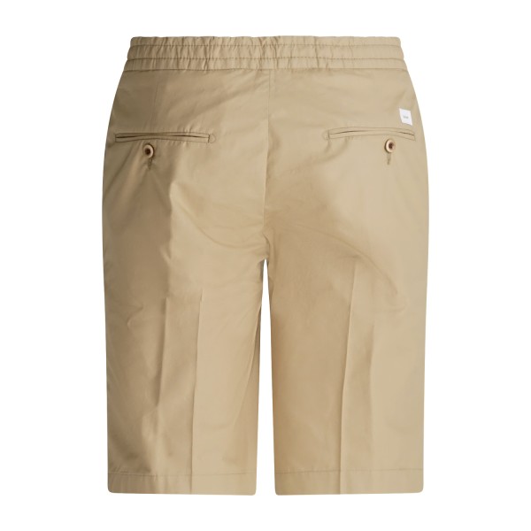 Barbati - Bermuda beige con elastico in vita e laccetti in cotone per uomo |