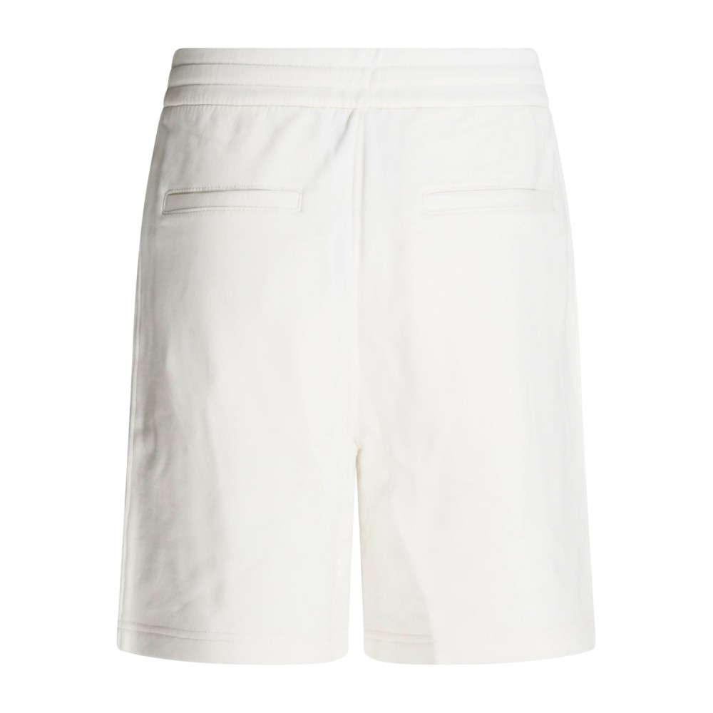 Armani Exchange - Bermuda bianca con vita elasticizzata e coulisse per uomo |