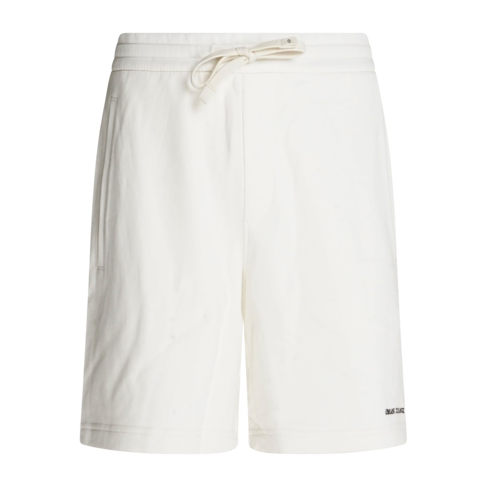 Armani Exchange - Bermuda bianca con vita elasticizzata e coulisse per uomo |