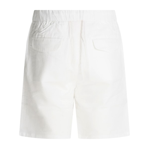 Sun68 - Bermuda bianca in lino e cotone con coulisse in vita per uomo | b36123