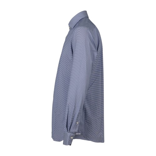 Xacus - Camicia bianca a fantasia in tessuto tecnico tailor fit per uomo | 2