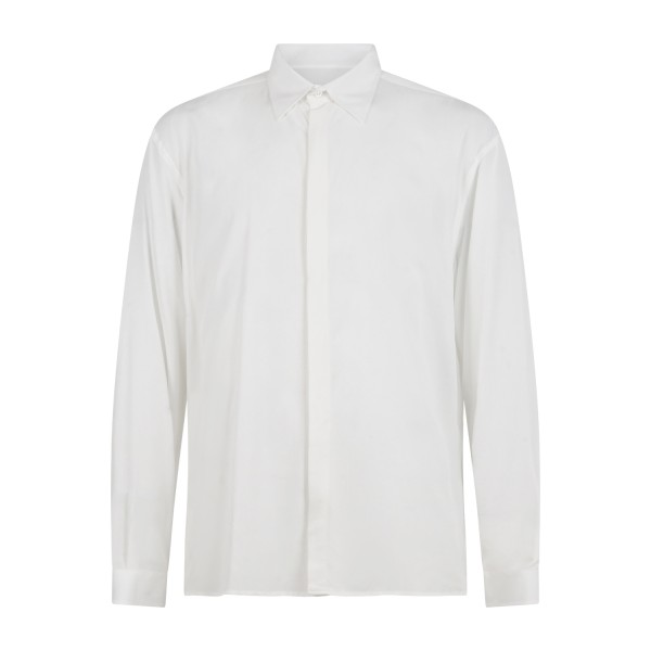 Marsem - Camicia bianca manica lunga in viscosa per uomo | co11s t120 011 burro