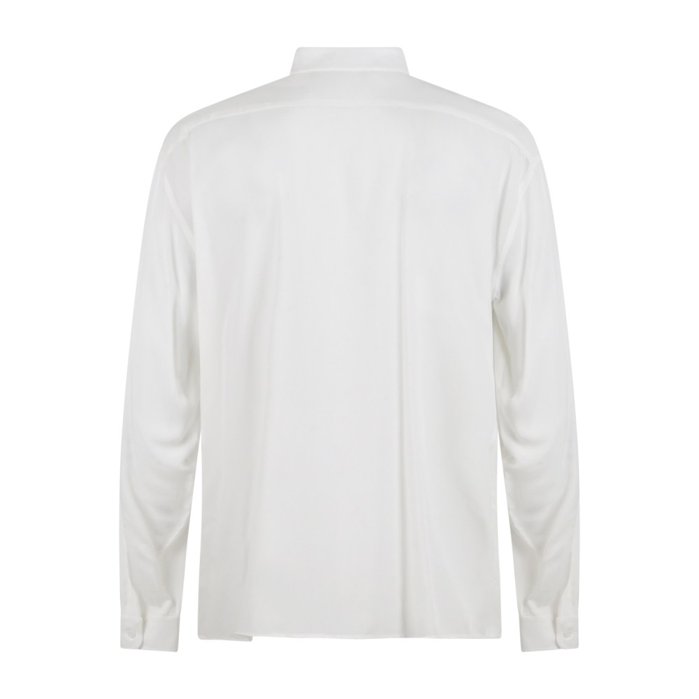 Marsem - Camicia bianca manica lunga in viscosa per uomo | co11s t120 011 burro