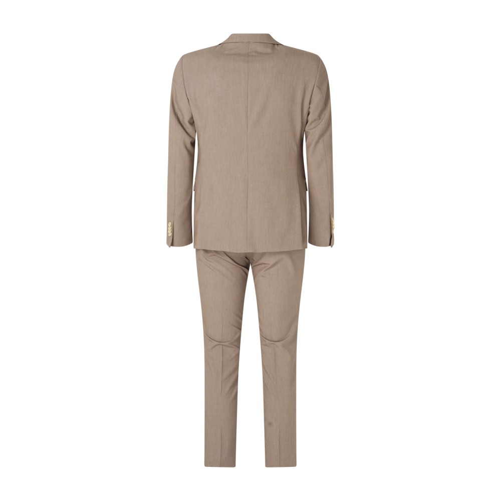 Havana & Co - Abito beige doppiopetto con rever a lancia per uomo | h5380 t6022