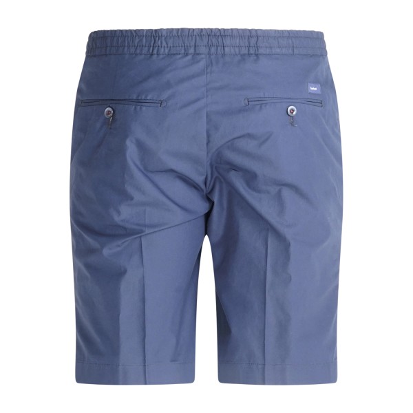 Barbati - Bermuda blu con elastico in vita e laccetti in cotone per uomo |