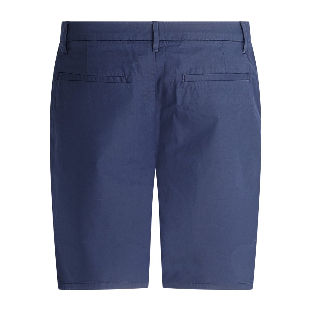 Sun68 - Bermuda blu in cotone con logo ricamato per uomo | b36121 07navy blue