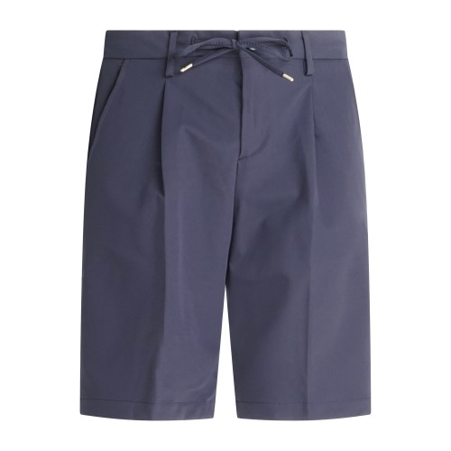 Briglia 1949 - Bermuda blu Olbiap con elastico in vita e laccetti in tessuto