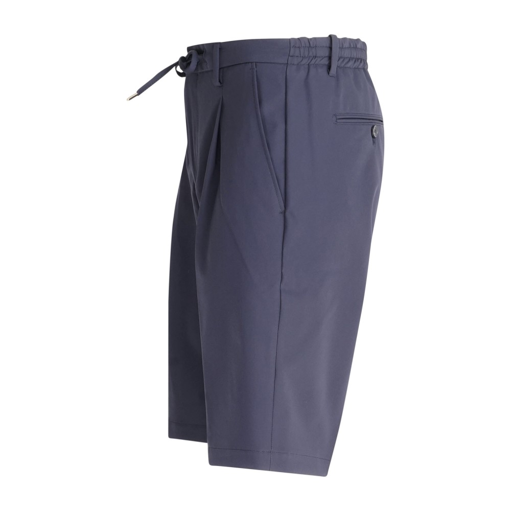 Briglia 1949 - Bermuda blu Olbiap con elastico in vita e laccetti in tessuto