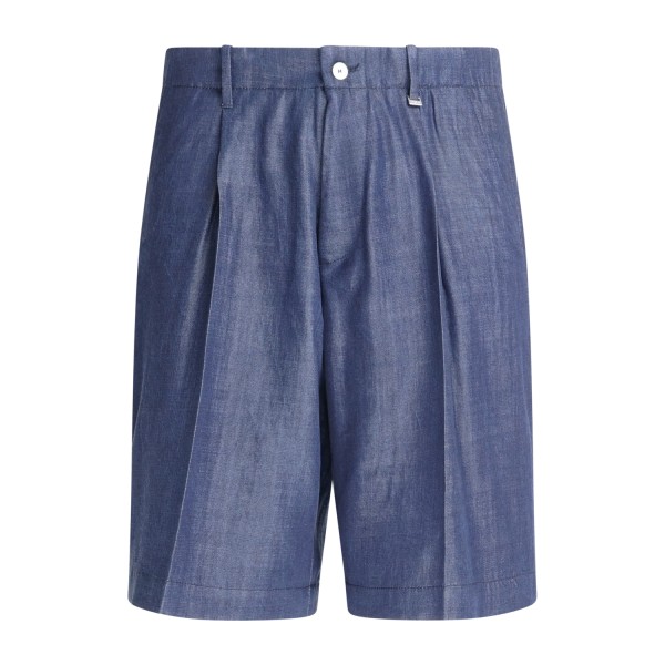 I'm Brian - Bermuda denim con pince sul fronte per uomo | be3711 denim scuro