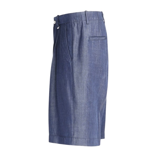 I'm Brian - Bermuda denim con pince sul fronte per uomo | be3711 denim scuro