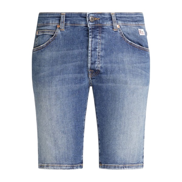 Roy Roger's - Bermuda denim medio 5 tasche slim fit per uomo | rru002d6882939