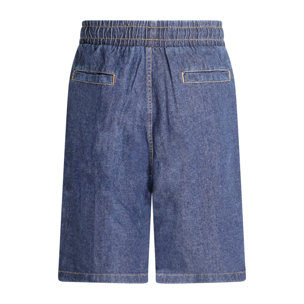 Richmond X - Bermuda denim Moropo con patch logo sul fronte per uomo |