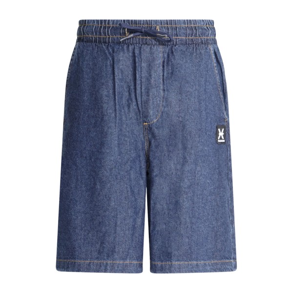 Richmond X - Bermuda denim Moropo con patch logo sul fronte per uomo |
