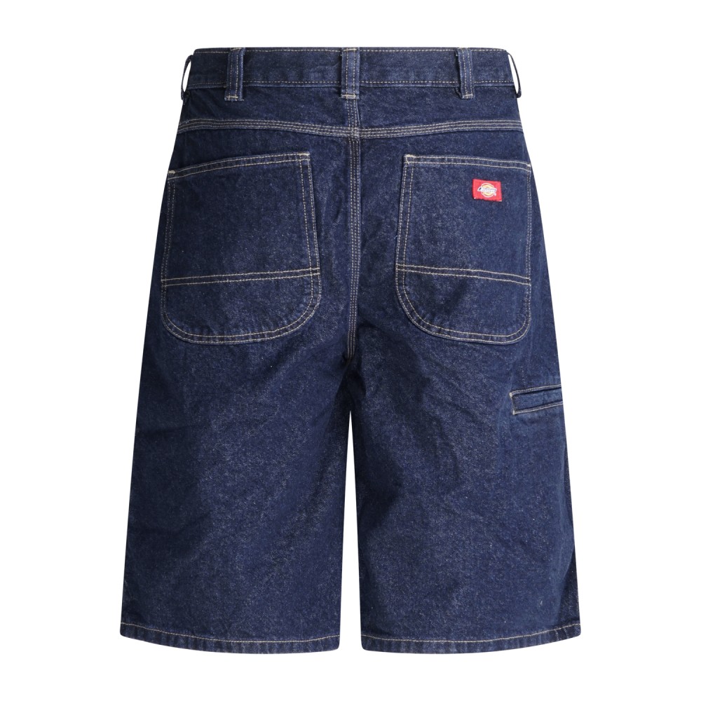Dickies - Bermuda denim scuro 958 13 relaxed fit e tasca sulla gamba per uomo |