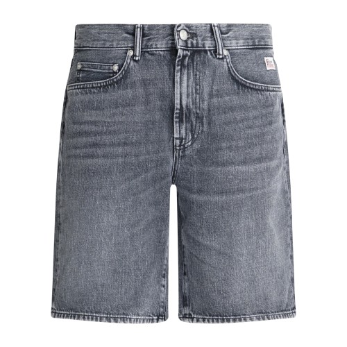Roy Roger's - Bermuda nera 5 tasche relaxed fit per uomo | rsc010n1263182 c0998