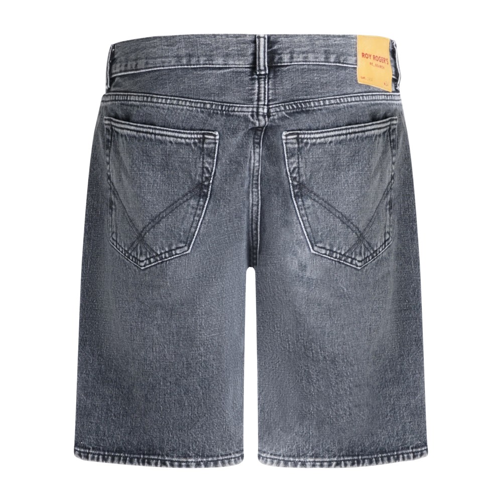 Roy Roger's - Bermuda nera 5 tasche relaxed fit per uomo | rsc010n1263182 c0998