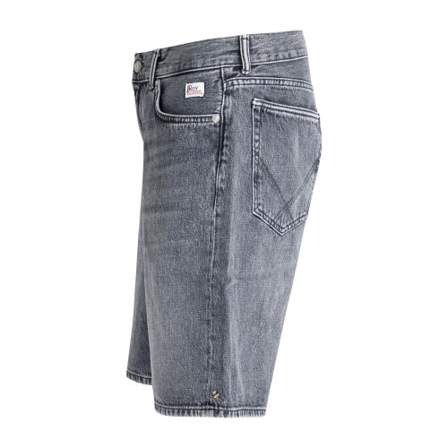 Roy Roger's - Bermuda nera 5 tasche relaxed fit per uomo | rsc010n1263182 c0998 2