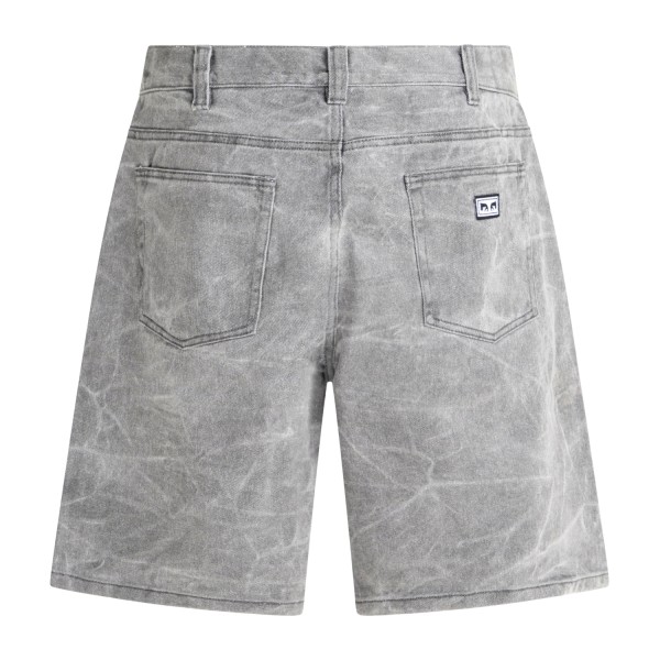 Obey - Bermuda nera Bigwig 5 tasche baggy fit per uomo | 172100107 bwa