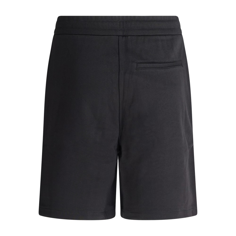 Armani Exchange - Bermuda nera con vita elasticizzata e coulisse per uomo |